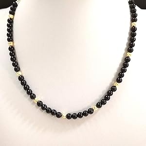 アクセサリー BLACK ONYX + GLASS BEADS BRASS NECKLACE BLACK ONYX + GLASS BEADS BRASS NECKLACE – THE SHOP YOHJI YAMAMOTO